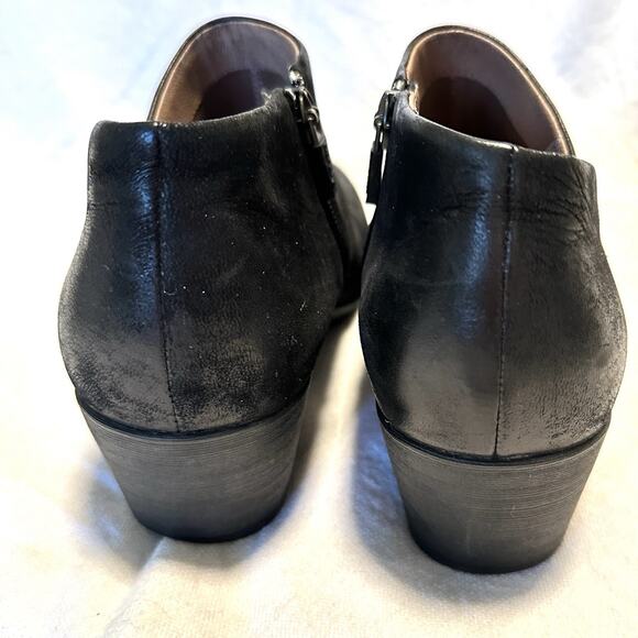 Dansko‎ Boots Womens sz 8 EU 38 Raina Ankle Booties Black Leather Zip 3813360200 - Picture 7 of 11